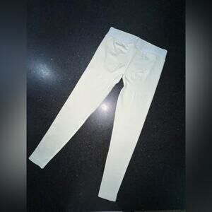 UEC GYMSHARK FLEX SEAMLESS LEGGINGS FAINT YELLOW SZ M